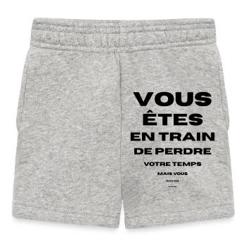 you are wasting your time, good eyesight, you have - Baby Shorts - heather grey - Front