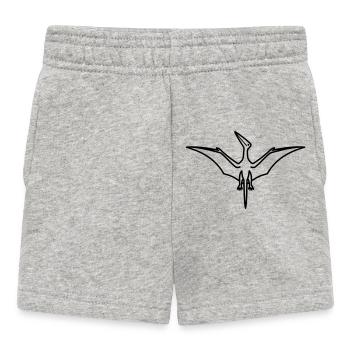 ptérodactyle - Short Bébé - gris chiné - Devant