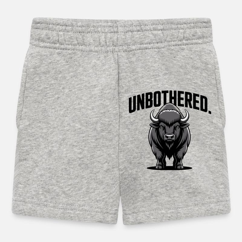 Emblème du taureau indifférent - Short Bébé - gris chiné