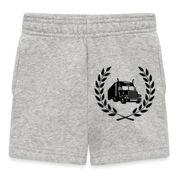 Truck Driver - Baby Shorts - heather grey - Front