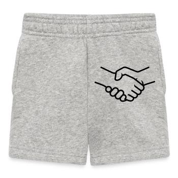 Poignée de main Travail d’équipe - Short Bébé - gris chiné - Devant
