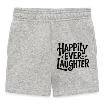 Happily ever laughter - Baby Shorts - heather grey - Front