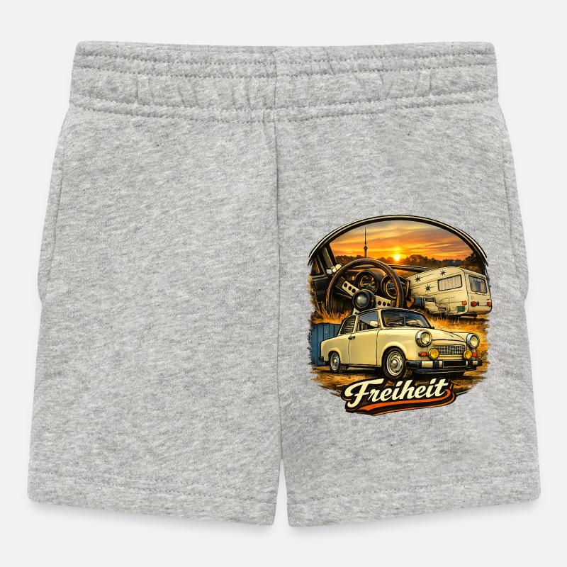 Wabant_Style - Short Bébé - gris chiné