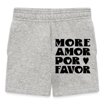 More Amor por favor - Baby Shorts - heather grey - Front