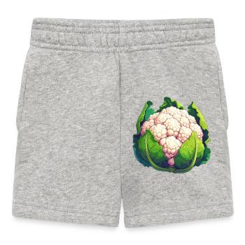 chou-fleur - Short Bébé - gris chiné - Devant