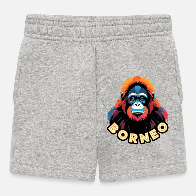 Borneo - Baby Shorts - heather grey