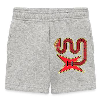 Rote Abstract Shape E-Gitarre - Baby Shorts - Grau meliert - Vorne