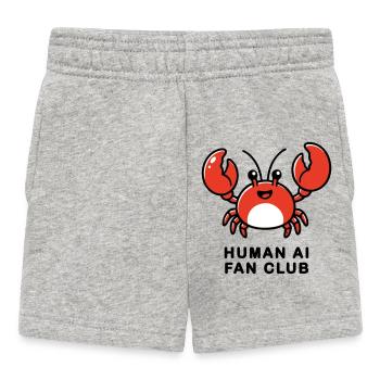 Human AI Fan Club - Baby Shorts - Grau meliert - Vorne