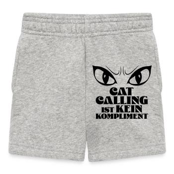 Catcalling is not a compliment! - Baby Shorts - heather grey - Front