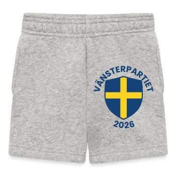 Emblem der Linken Partei 2026 - Baby Shorts - Grau meliert - Vorne