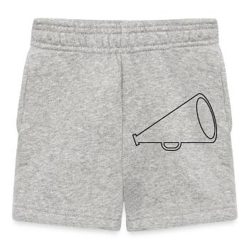 megaphone - Baby Shorts - heather grey - Front