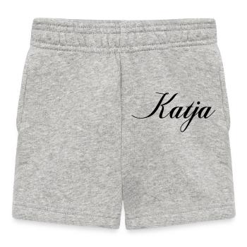 Katja Name - Baby Shorts - Grau meliert - Vorne