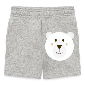 Bébé Ours Polaire Baby Tee - Short Bébé - gris chiné - Devant