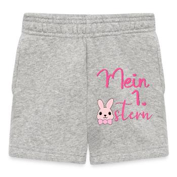 My First Easter Easter Bunny - Baby Shorts - heather grey - Front