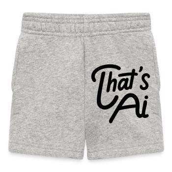 That's AI Handwritten Typography - Baby Shorts - heather grey - Front