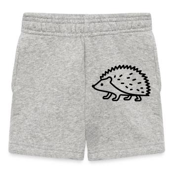 hedgehog - Baby Shorts - heather grey - Front