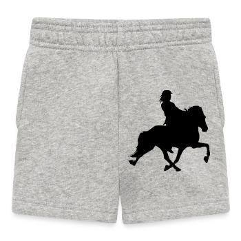 Passport rider - Baby Shorts - heather grey - Front