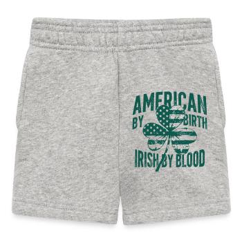 Irlandais de sang, Américain de naissance - Short Bébé - gris chiné - Devant