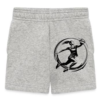 Volleyball Player Silhouette - Baby Shorts - heather grey - Front