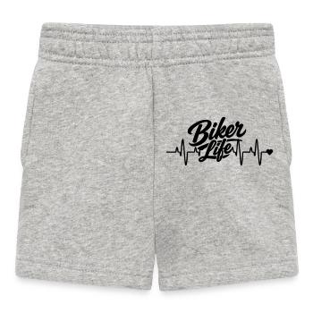 Biker heart rate - Baby Shorts - heather grey - Front