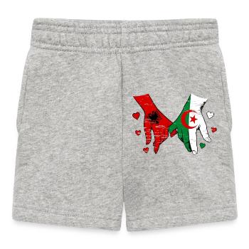 Drapeau de l’Algérie tenant la main utilisé - Short Bébé - gris chiné - Devant