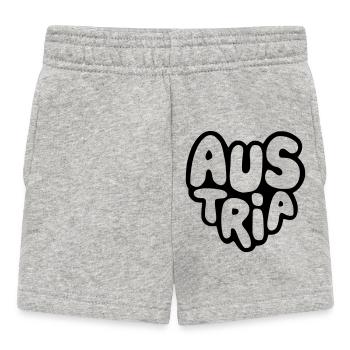 Faute de frappe Autriche - Bubble Heart - Short Bébé - gris chiné - Devant