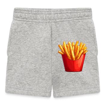 French fries - Baby Shorts - heather grey - Front