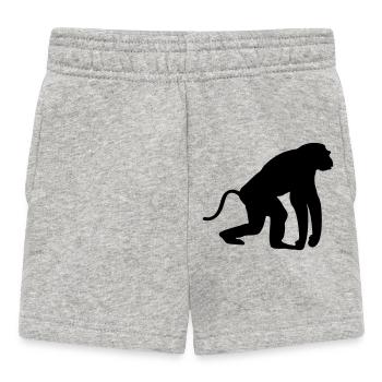 Singe - Short Bébé - gris chiné - Devant
