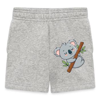 Koala câlin sur branche - Short Bébé - gris chiné - Devant