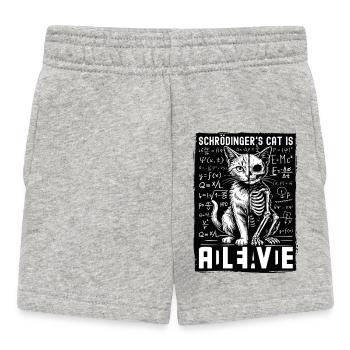 Schrödingers Cat Is Alive Dead - Baby Shorts - Grau meliert - Vorne
