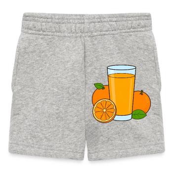 Orange juice - Baby Shorts - heather grey - Front
