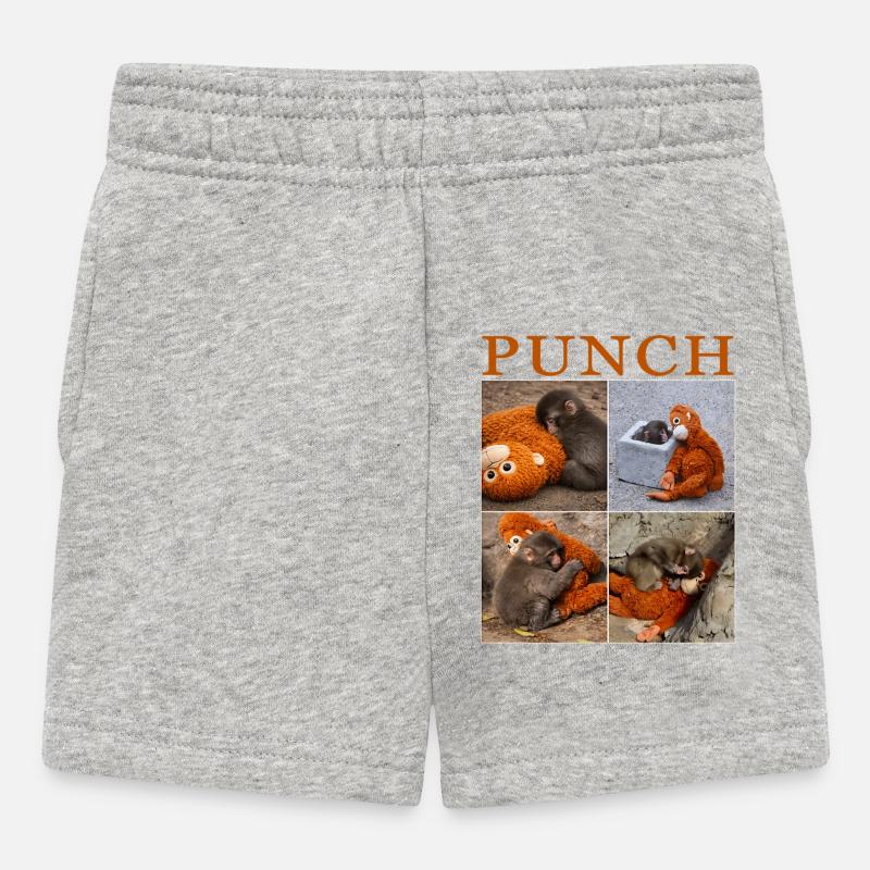 Équipe Monkey Punch - Short Bébé - gris chiné