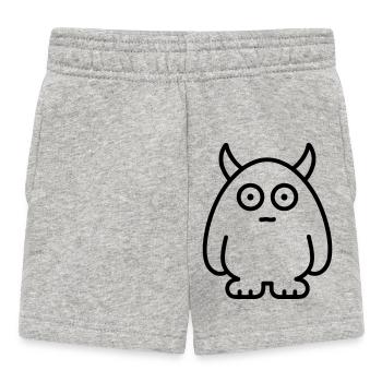 monster - Baby Shorts - heather grey - Front