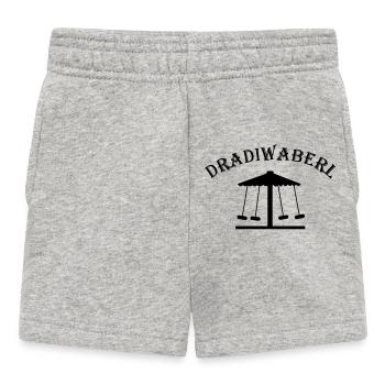 Dradiwaberl – Austrian dialect carousel - Baby Shorts - heather grey - Front