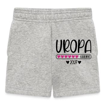 Great-grandpa 2027 loading with heart loading bar - Baby Shorts - heather grey - Front