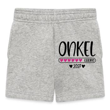 Uncle 2027 loading heart loading bar - Baby Shorts - heather grey - Front