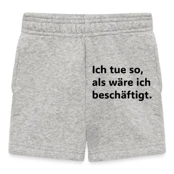 Je suis so, aux wäre ich beschäftigt Lustiger Büro - Short Bébé - gris chiné - Devant