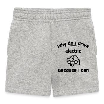 Electric cars and the mobile future - Baby Shorts - heather grey - Front