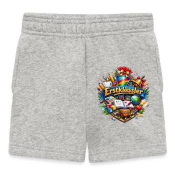Erstklässler Lernwelt Logo - Baby Shorts - Grau meliert - Vorne