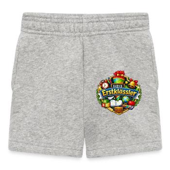 Erstklässler Lernen Schule - Baby Shorts - Grau meliert - Vorne