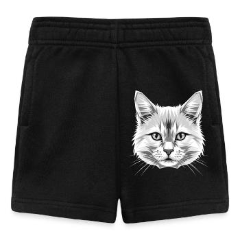 Chat Angora Chat Angora Chat Angora Mignons Chats Angora - Short Bébé - noir - Devant