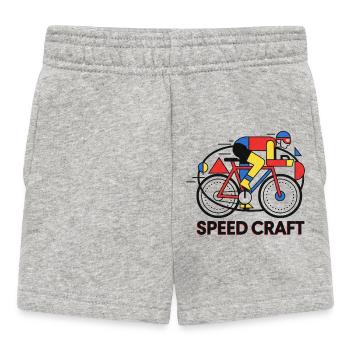 Speed Craft Bauhaus Art Cycliste Vintage - Short Bébé - gris chiné - Devant
