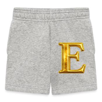 Goldenes E Monogramm-Design - Baby Shorts - Grau meliert - Vorne
