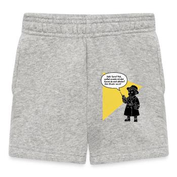 Bonjour tante - tu décroches ? Ton frère est drôle, agaçant - Short Bébé - gris chiné - Devant