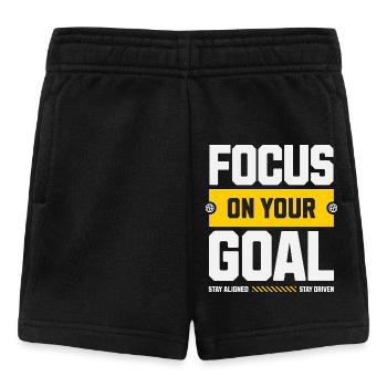Focus on your goal - Baby Shorts - black - Front