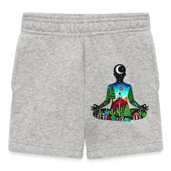 meditation nature - Baby Shorts - Grau meliert - Vorne
