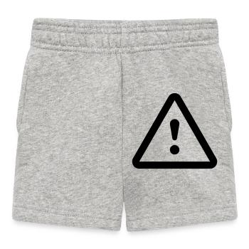 Danger Attention Danger - Short Bébé - gris chiné - Devant