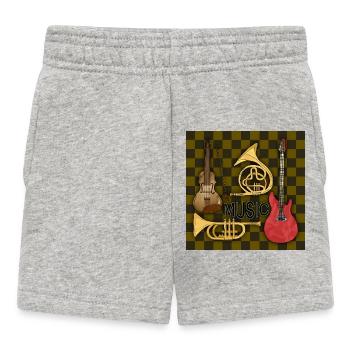 Musikinstrumente - Baby Shorts - Grau meliert - Vorne