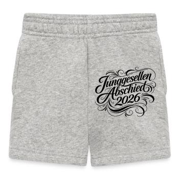 Junggesellenabschied 2026 - Baby Shorts - Grau meliert - Vorne
