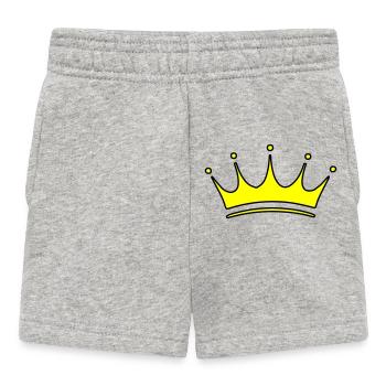 Krone Symbol - Baby Shorts - Grau meliert - Vorne